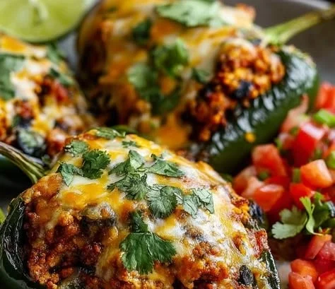 Stuffed Poblano Peppers