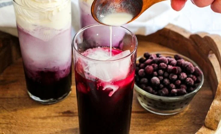 Sugar Free Blueberry Italian Cream Soda