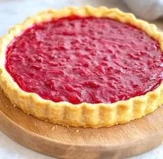 Sweet Rhubarb Custard Tart