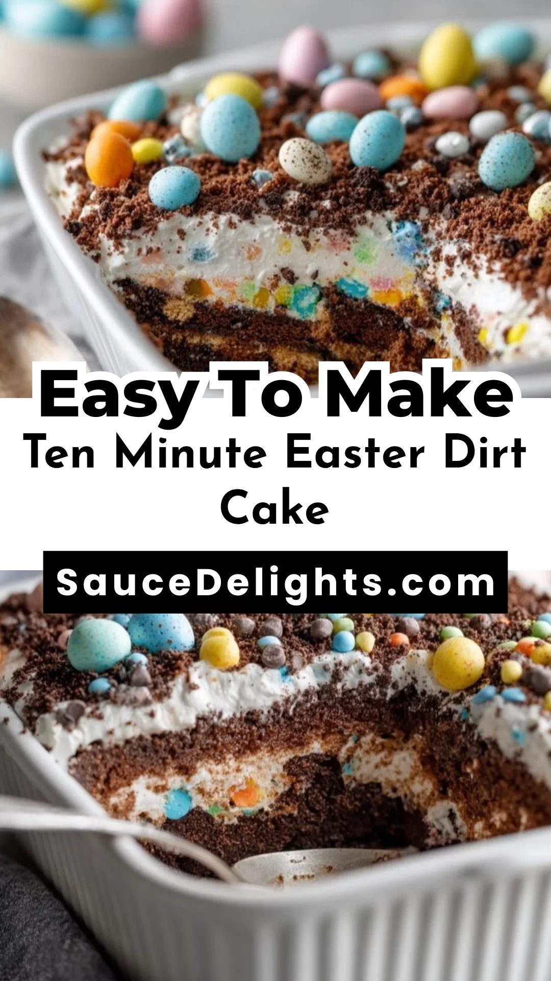 Ten Minute Easter Dirt Cake