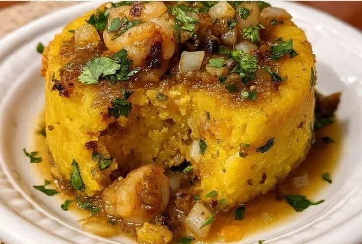 Traditional Puerto Rican Mofongo
