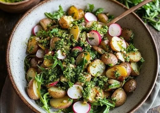 Arugula Pesto Potato Salad