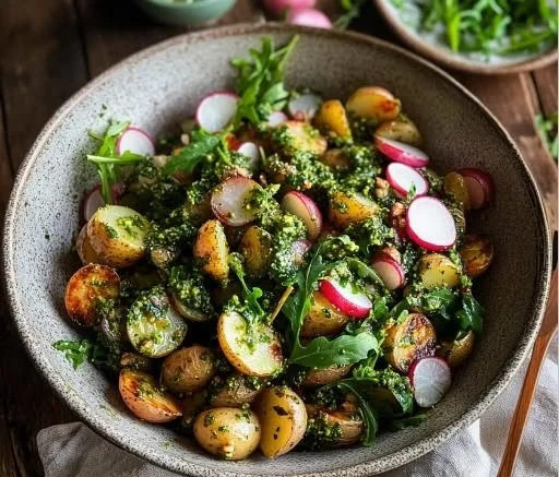 Arugula Pesto Potato Salad