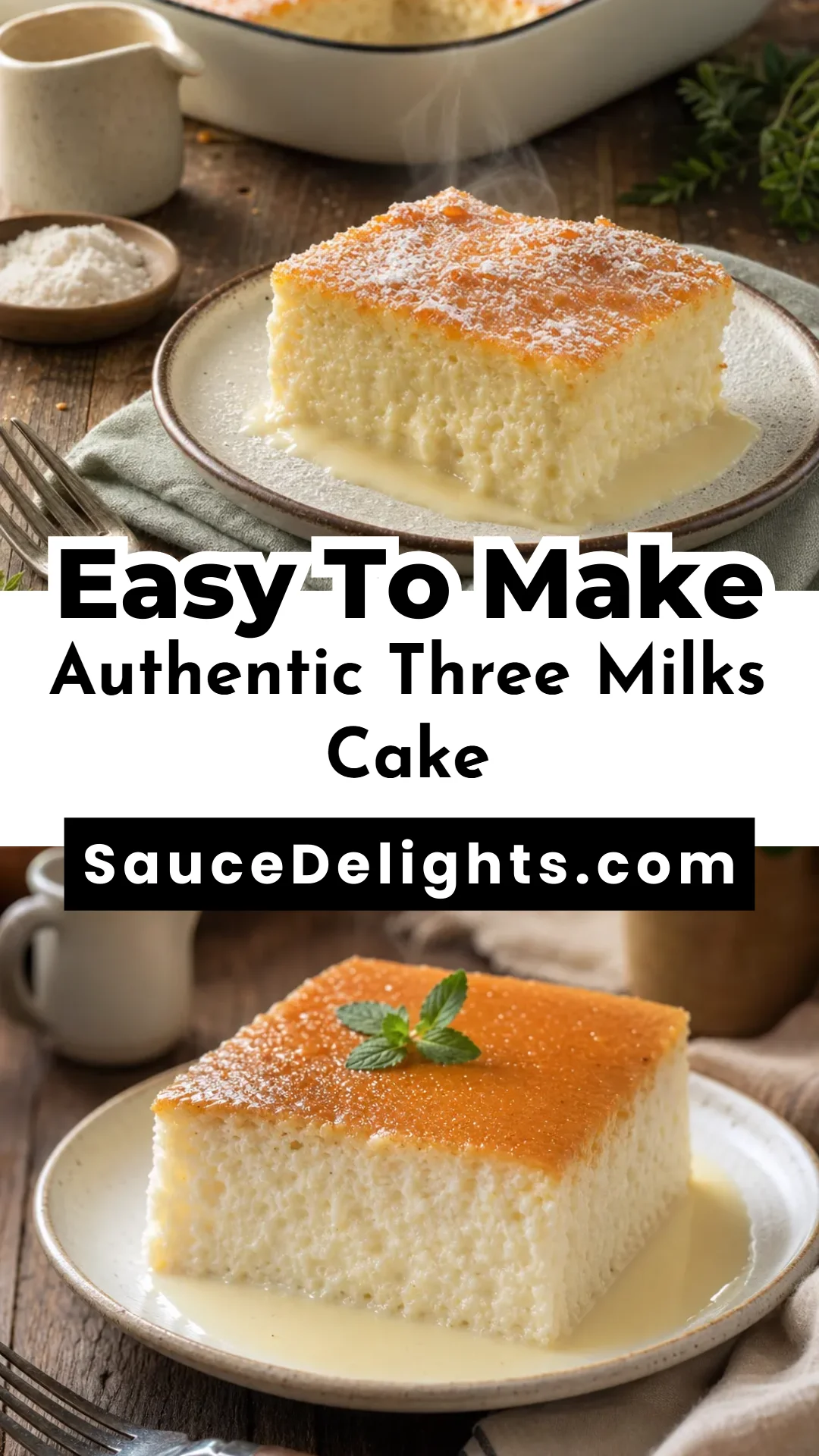 Authentic Three Milks Cake