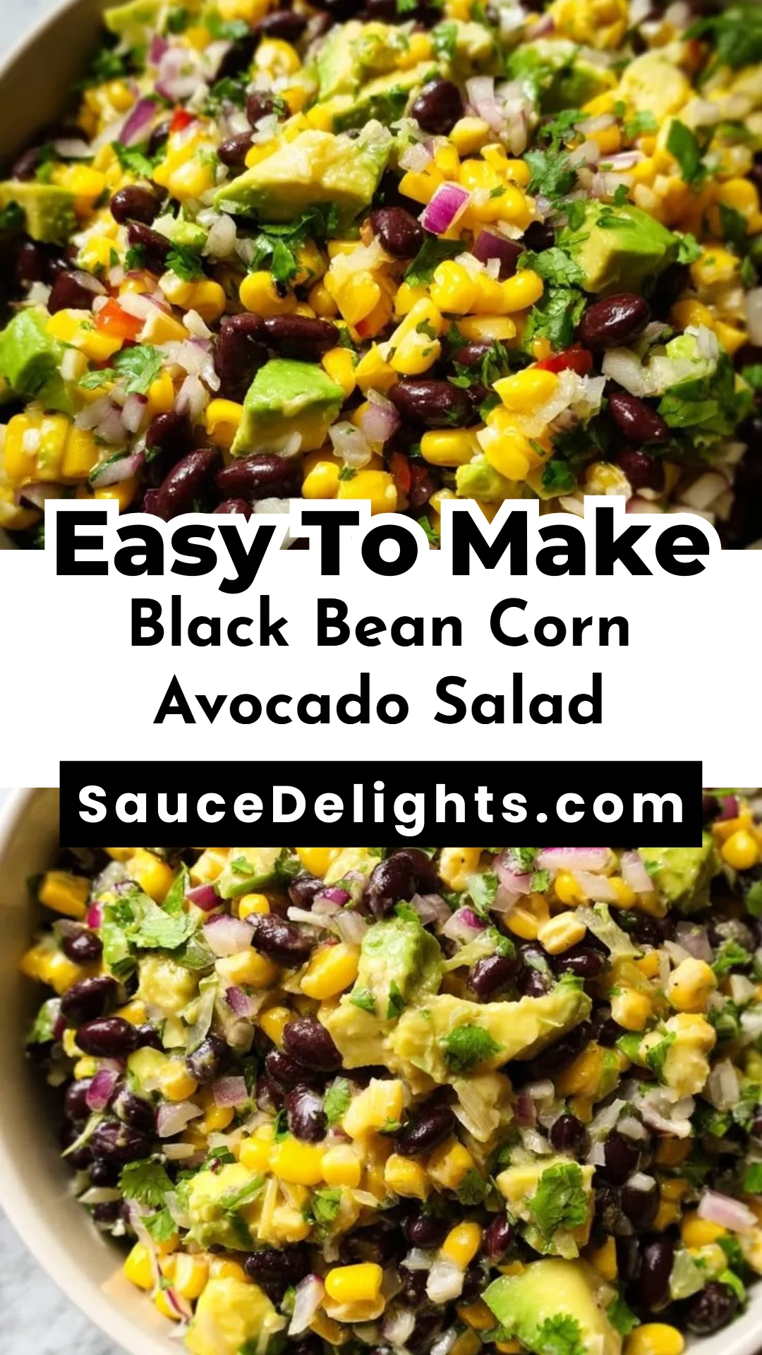 Black Bean Corn Avocado Salad