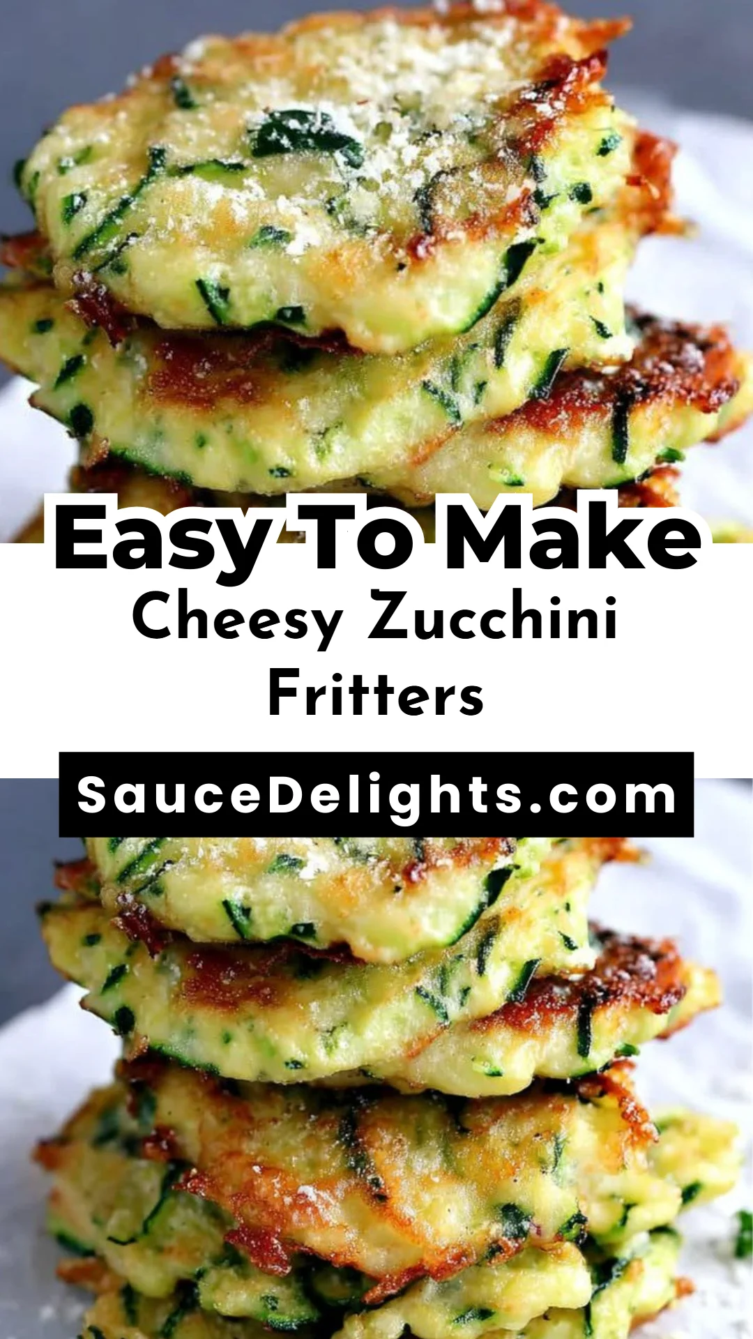 Cheesy Zucchini Fritters