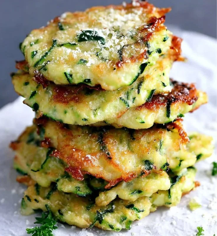 Cheesy Zucchini Fritters