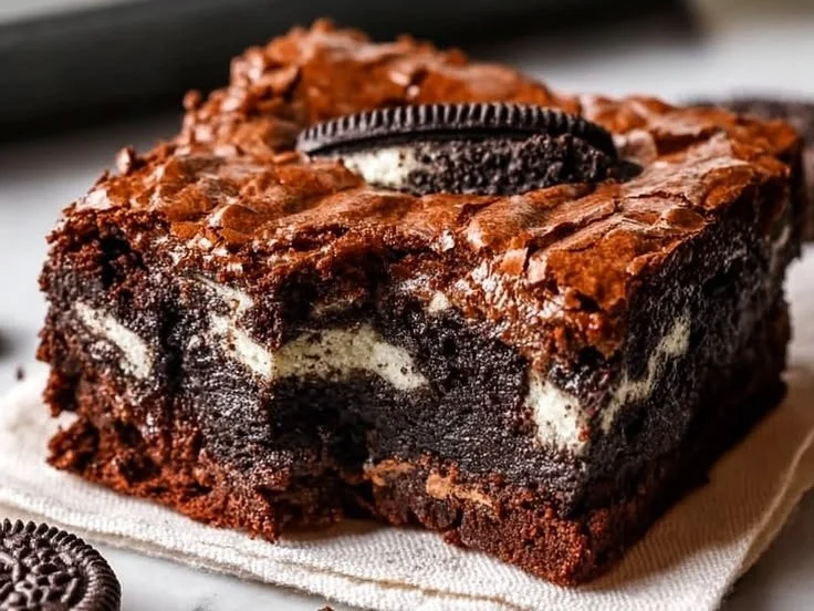 Classic Oreo Brownies - thegirlskitchen