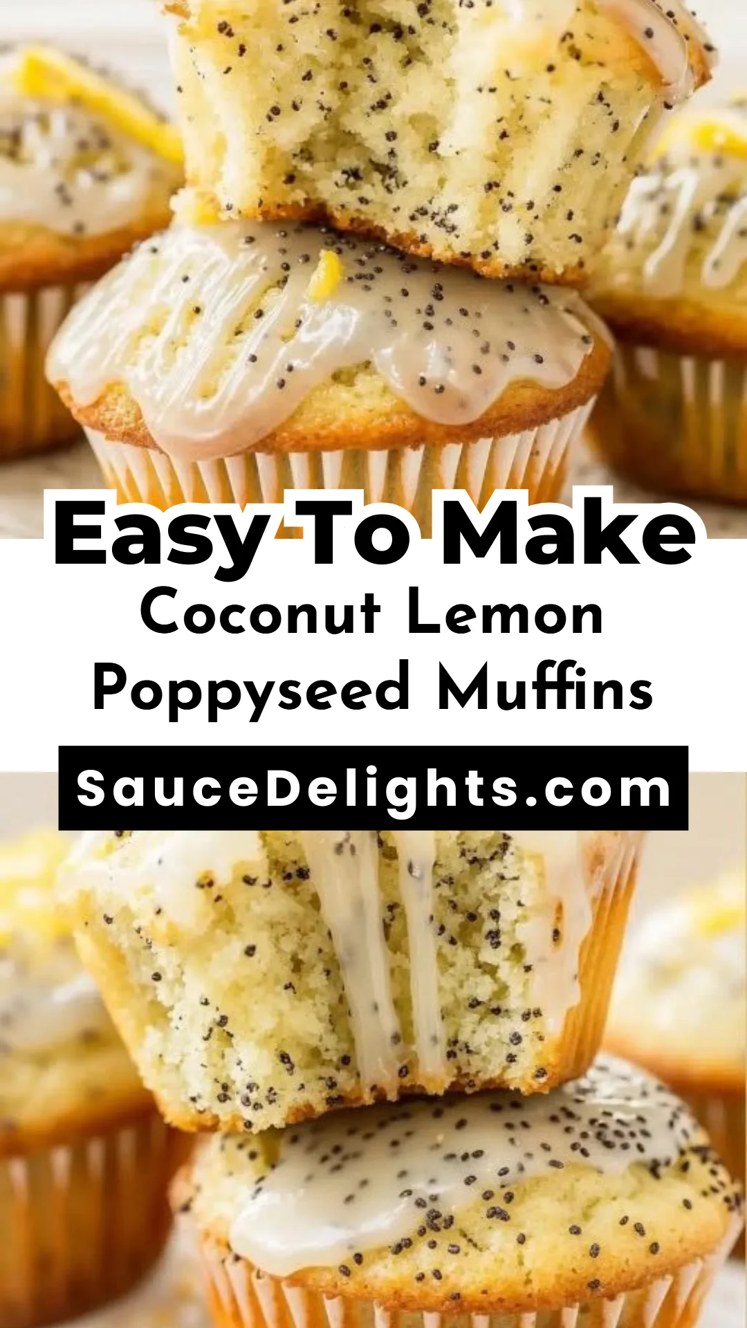 Coconut Lemon Poppyseed Muffins