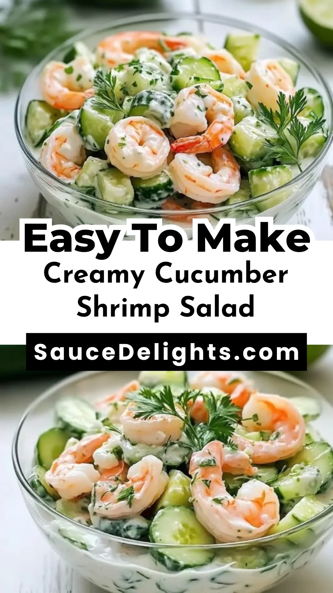 Creamy Cucumber Shrimp Salad