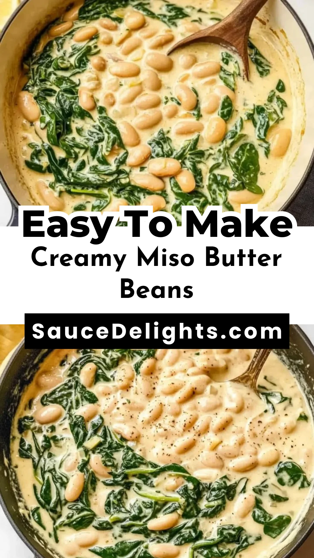 Creamy Miso Butter Beans
