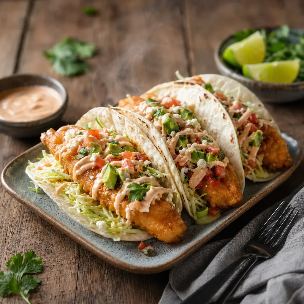 Crispy Baja Fish Tacos