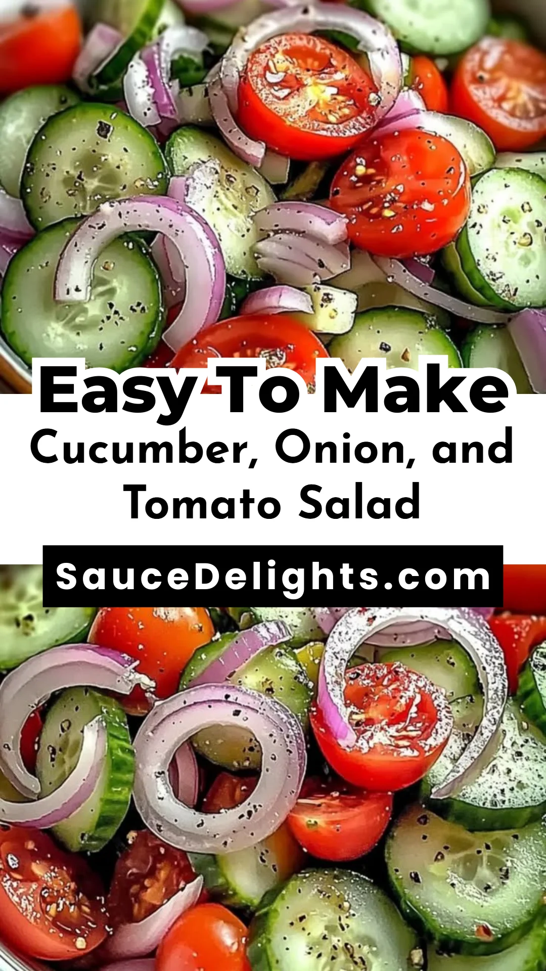 Cucumber, Onion, and Tomato Salad