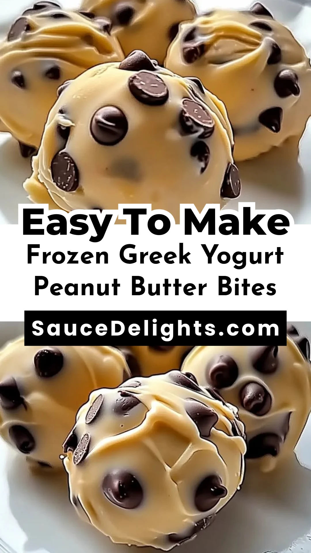 Frozen Greek Yogurt Peanut Butter Bites