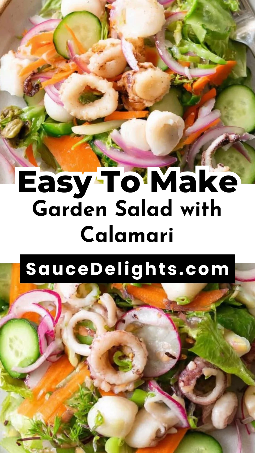 Garden Salad with Calamari