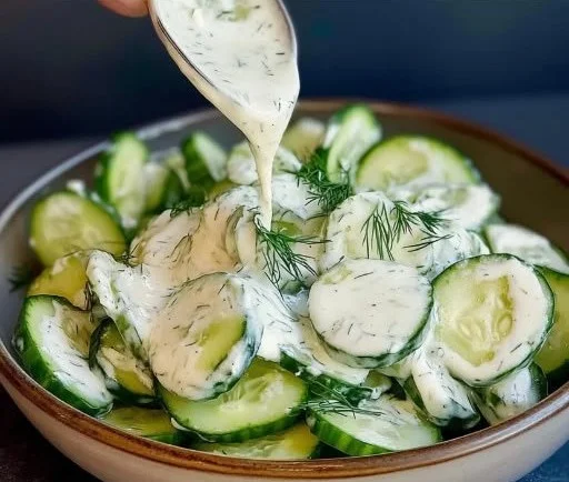 German Cucumber Yogurt Salad