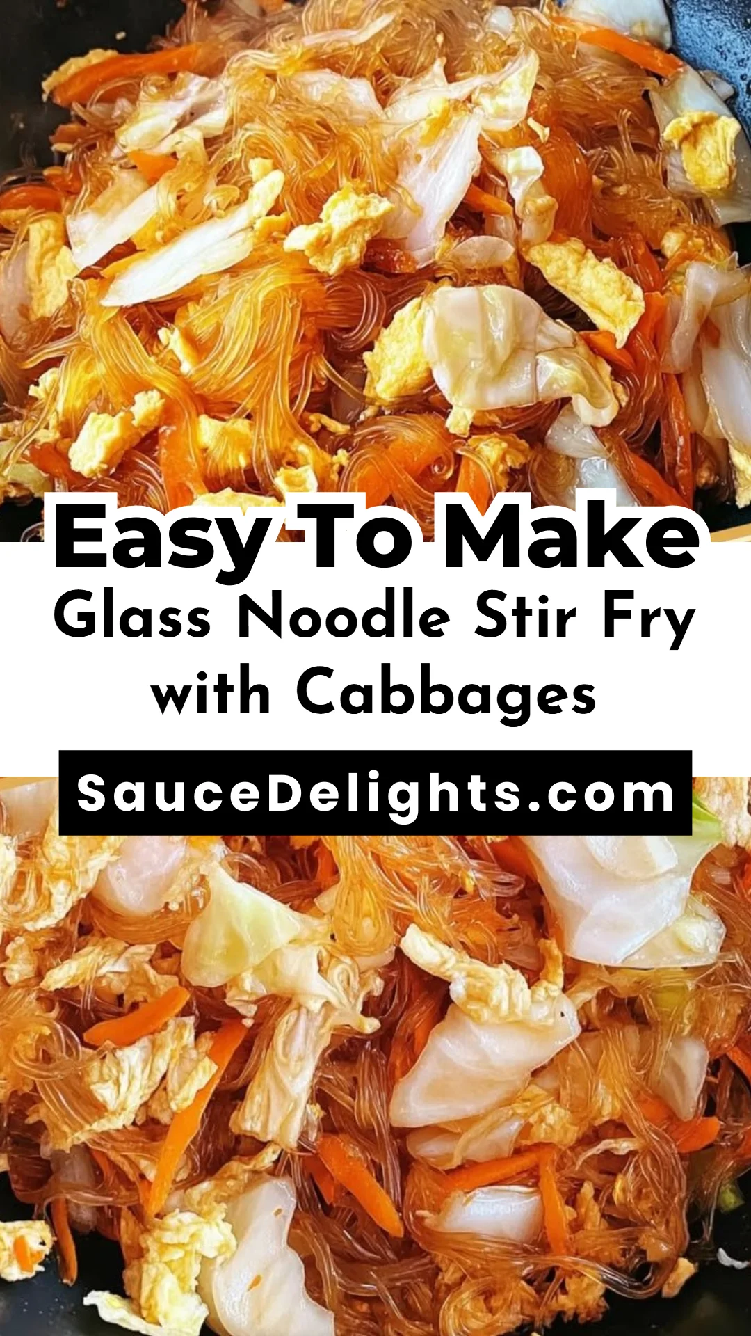 Glass Noodle Stir Fry with Cabbages