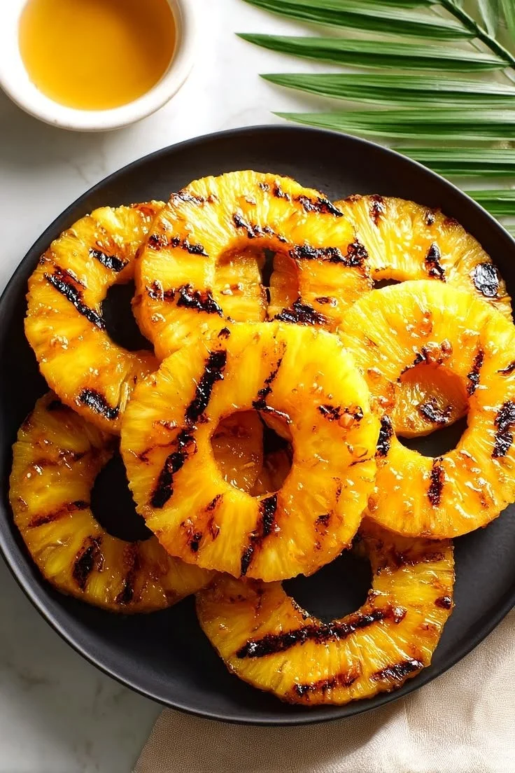 Golden Grilled Pineapple Rings