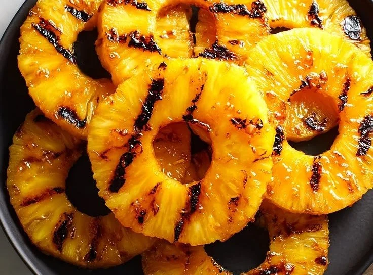 Golden Grilled Pineapple Rings