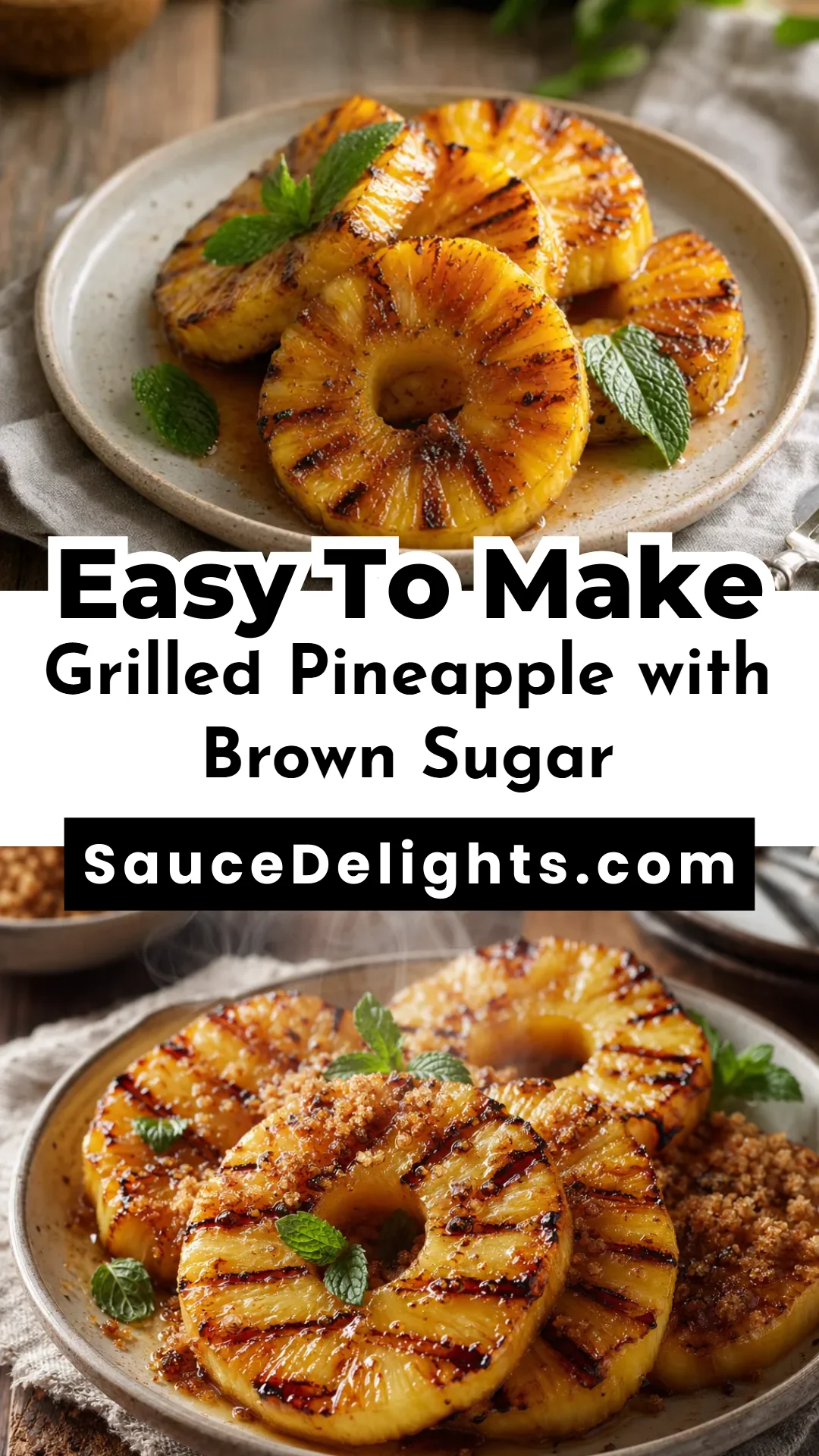 Grilled Pineapple with Brown Sugar
