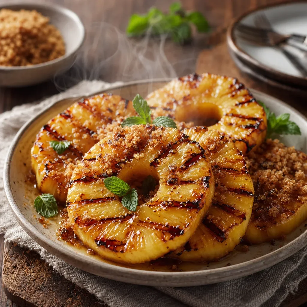 Grilled Pineapple with Brown Sugar