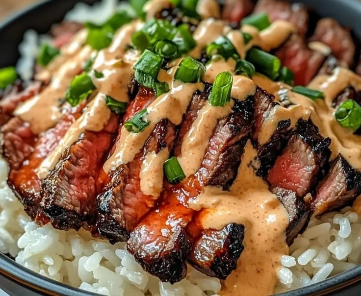 Korean BBQ Steak Rice Bowls