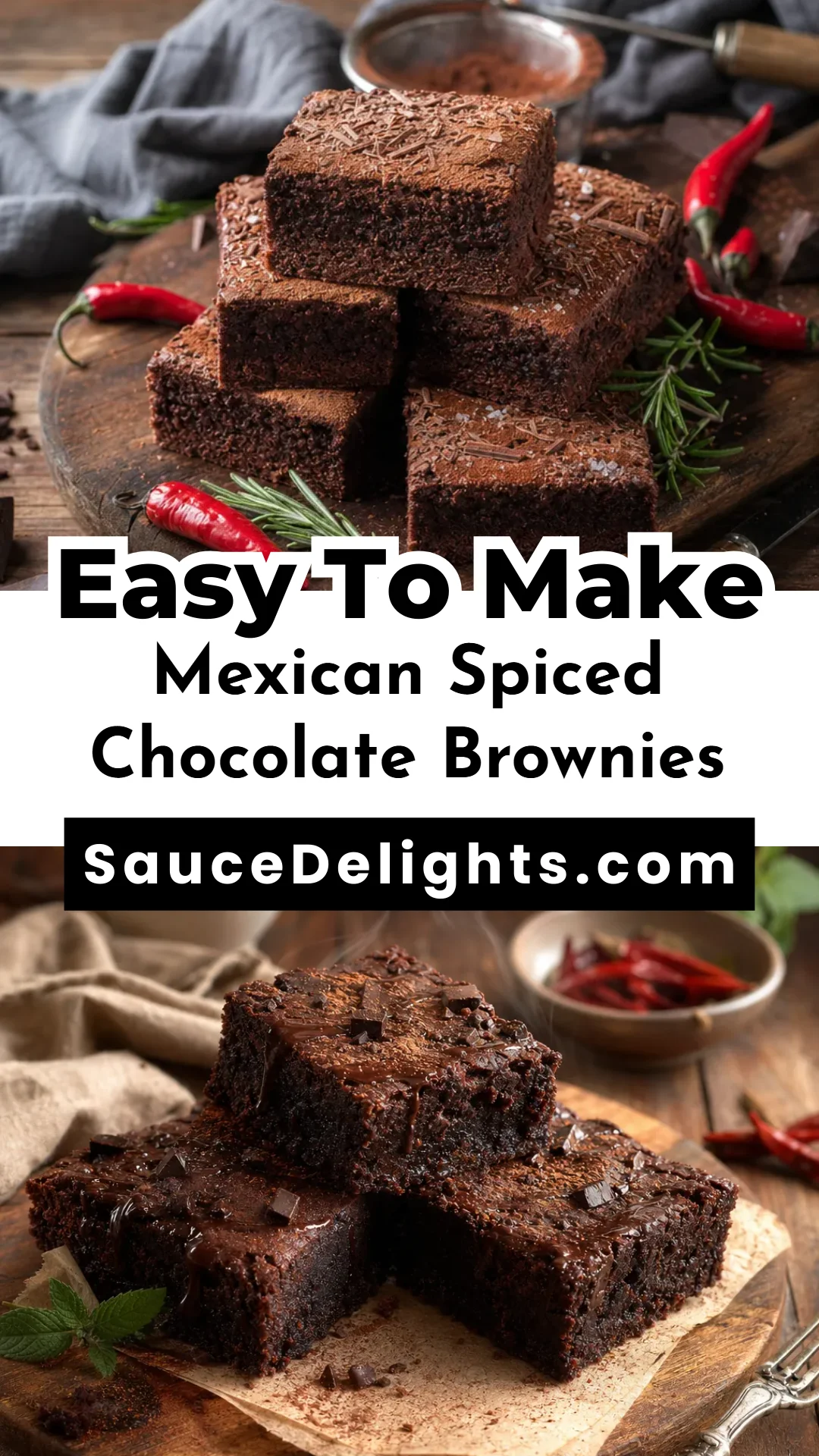 Mexican Spiced Chocolate Brownies