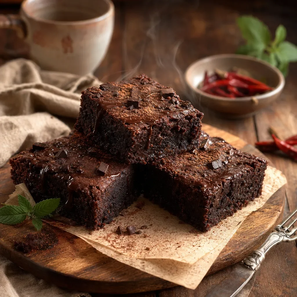 Mexican Spiced Chocolate Brownies