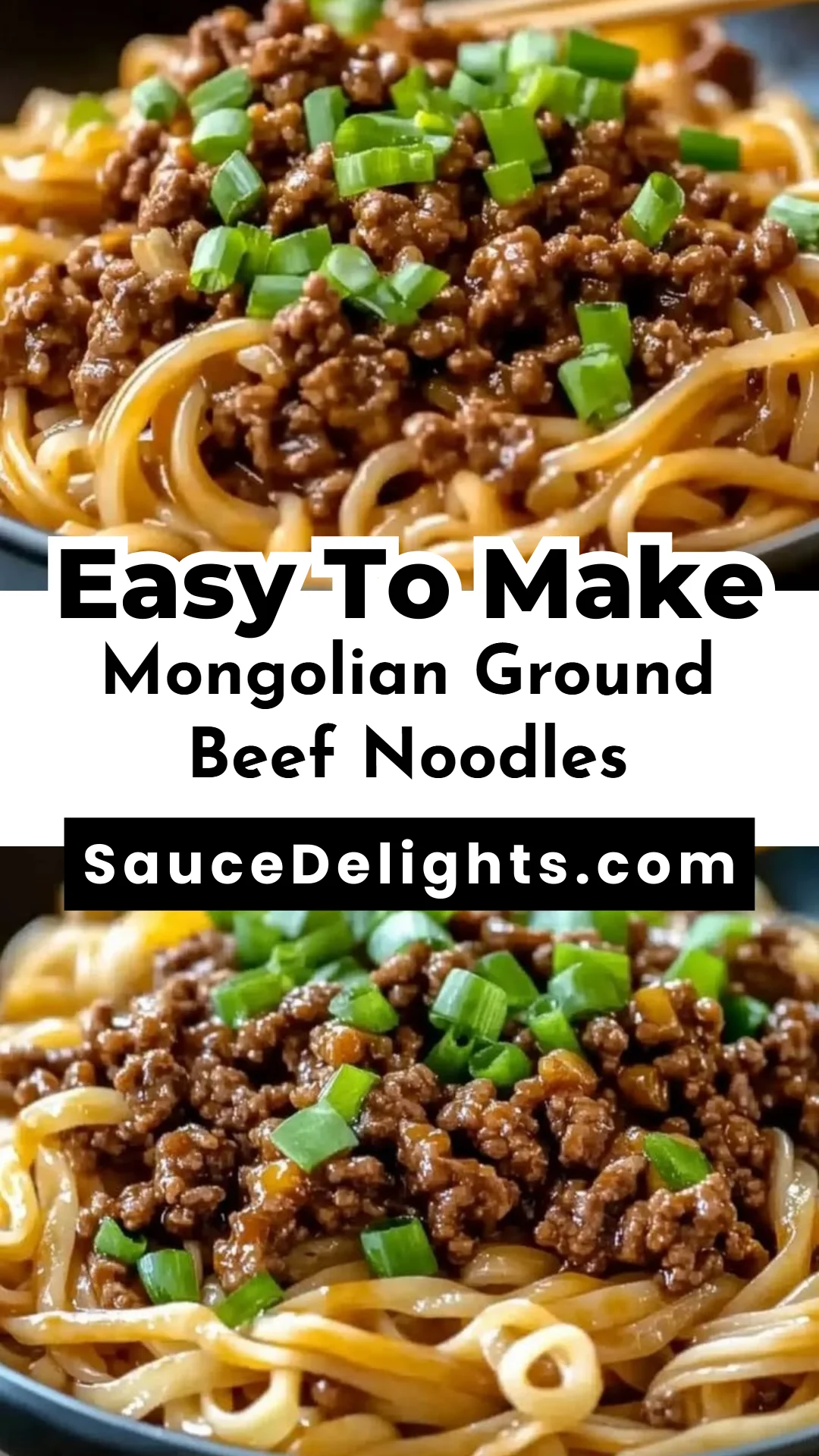 Mongolian Ground Beef Noodles