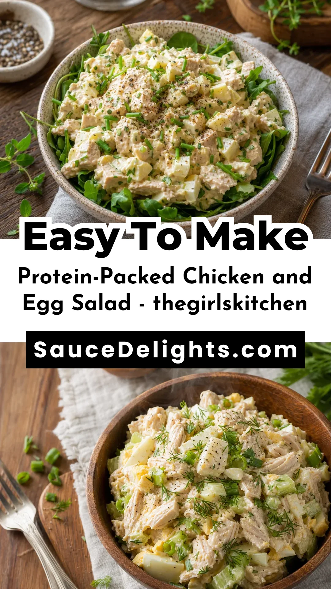 Protein-Packed Chicken and Egg Salad - thegirlskitchen