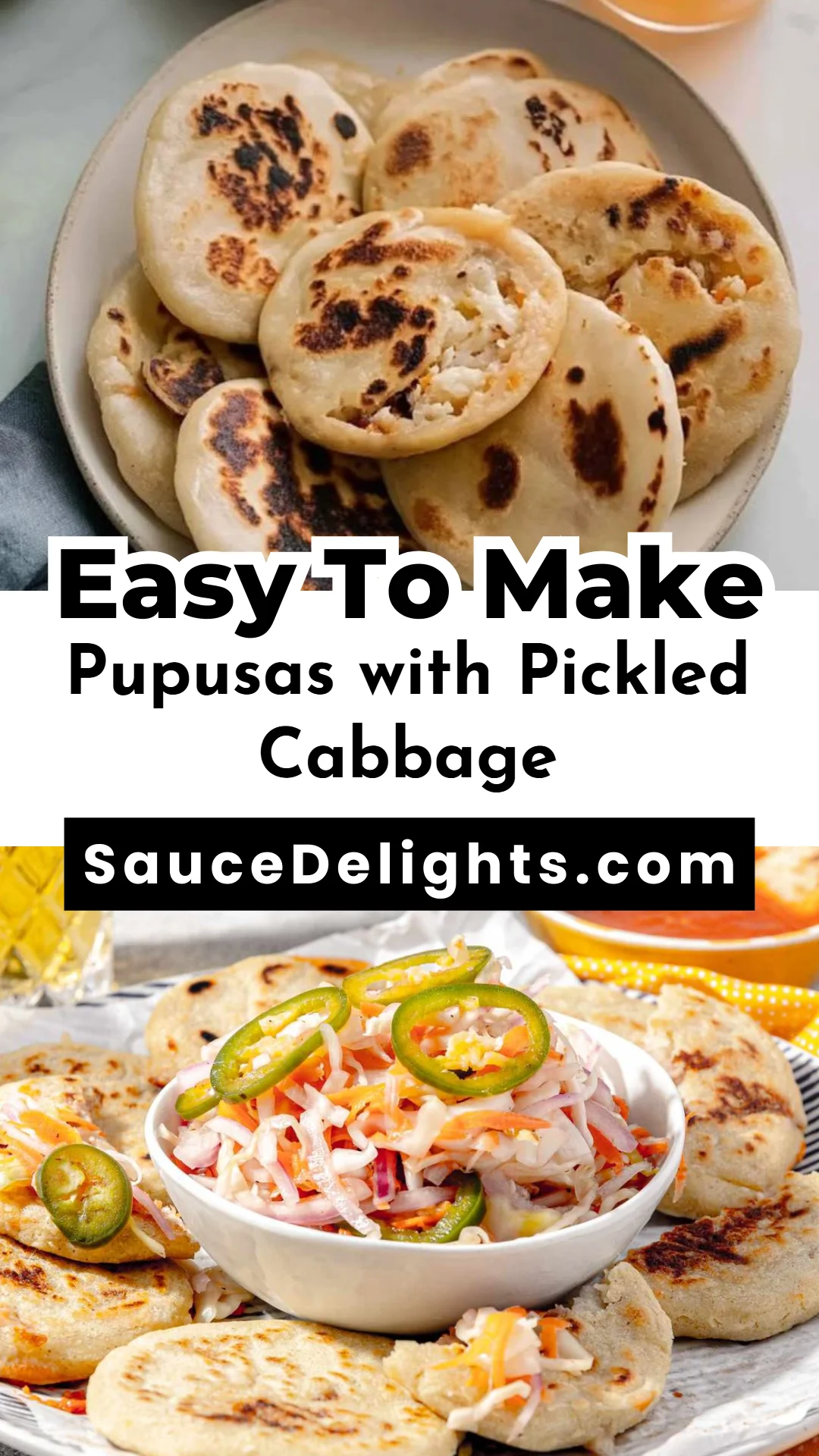 Pupusas with Pickled Cabbage