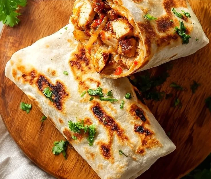Quick Grilled Chicken Burritos