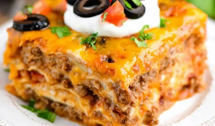 Taco Lasagna Casserole