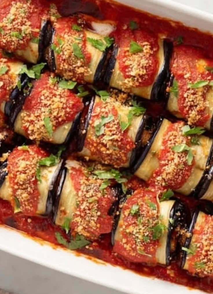 Vegan Eggplant Rollatini