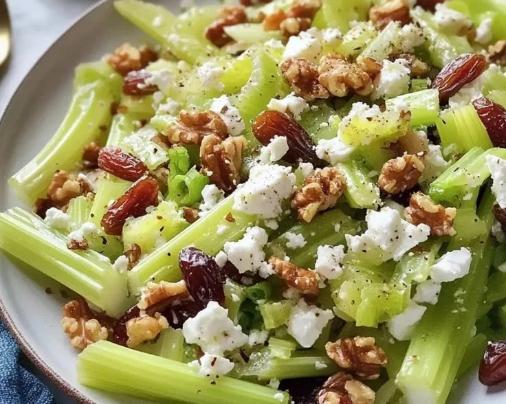 Walnut Celery Salad with Feta