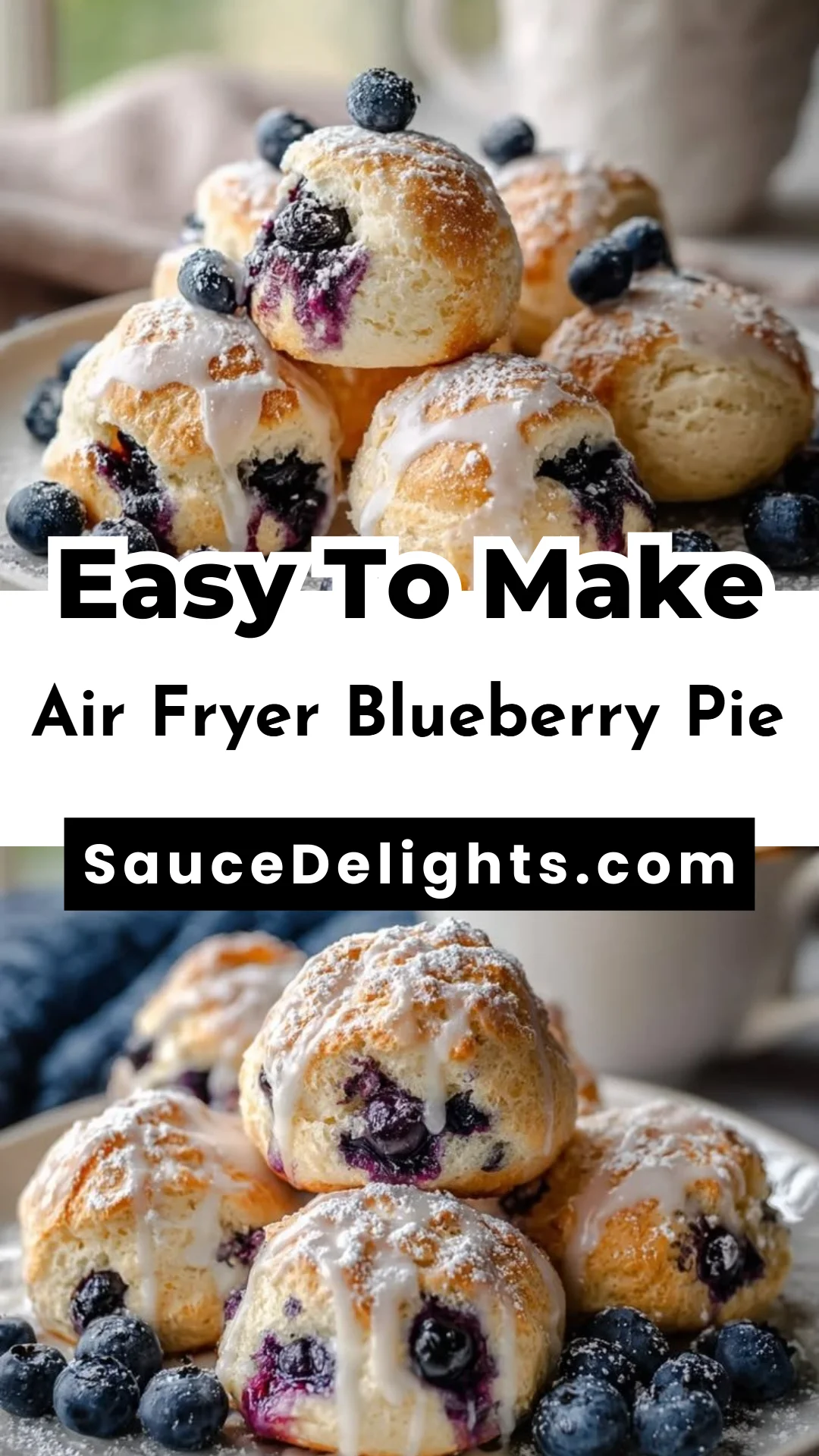 Air Fryer Blueberry Pie