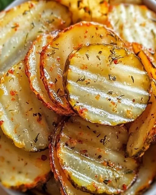 Air Fryer Spicy Dill Pickle Chips Recipe for a Crunchy Snack