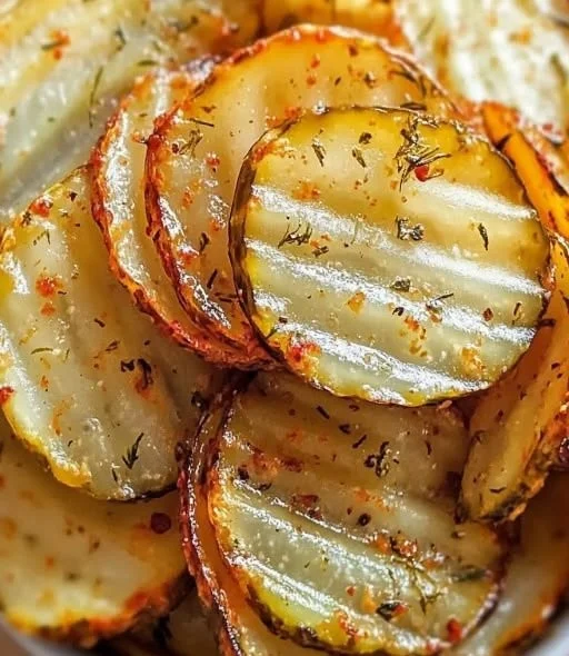 Air Fryer Spicy Dill Pickle Chips Recipe for a Crunchy Snack
