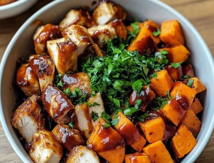 BBQ Chicken Sweet Potato Bowl