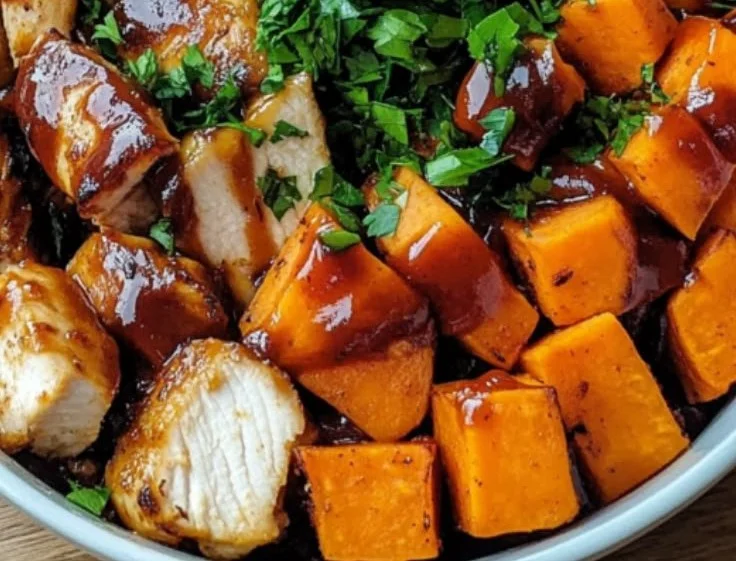 BBQ Chicken Sweet Potato Bowl