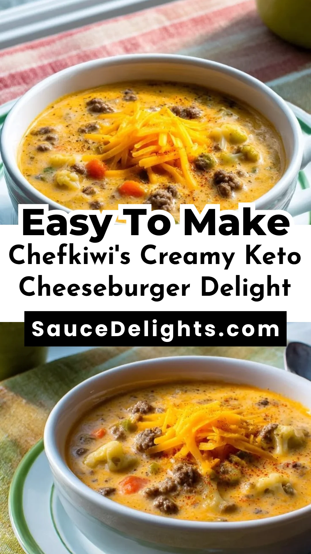 Chefkiwi's Creamy Keto Cheeseburger Delight