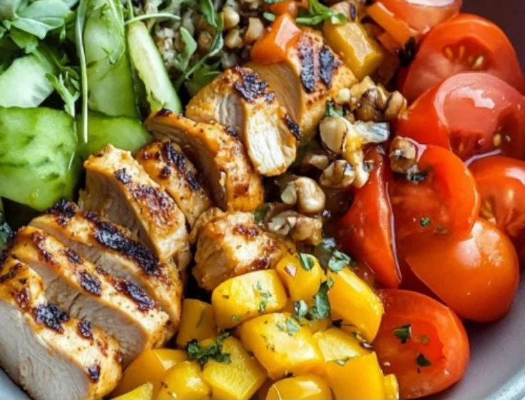 Chicken Burger Bowl
