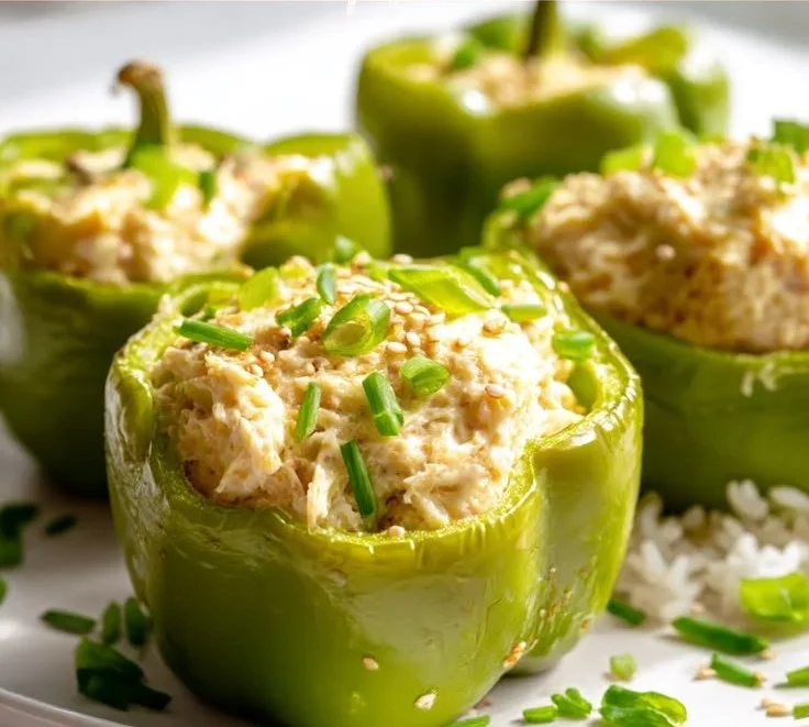 Crab Rangoon Stuffed Bell Peppers