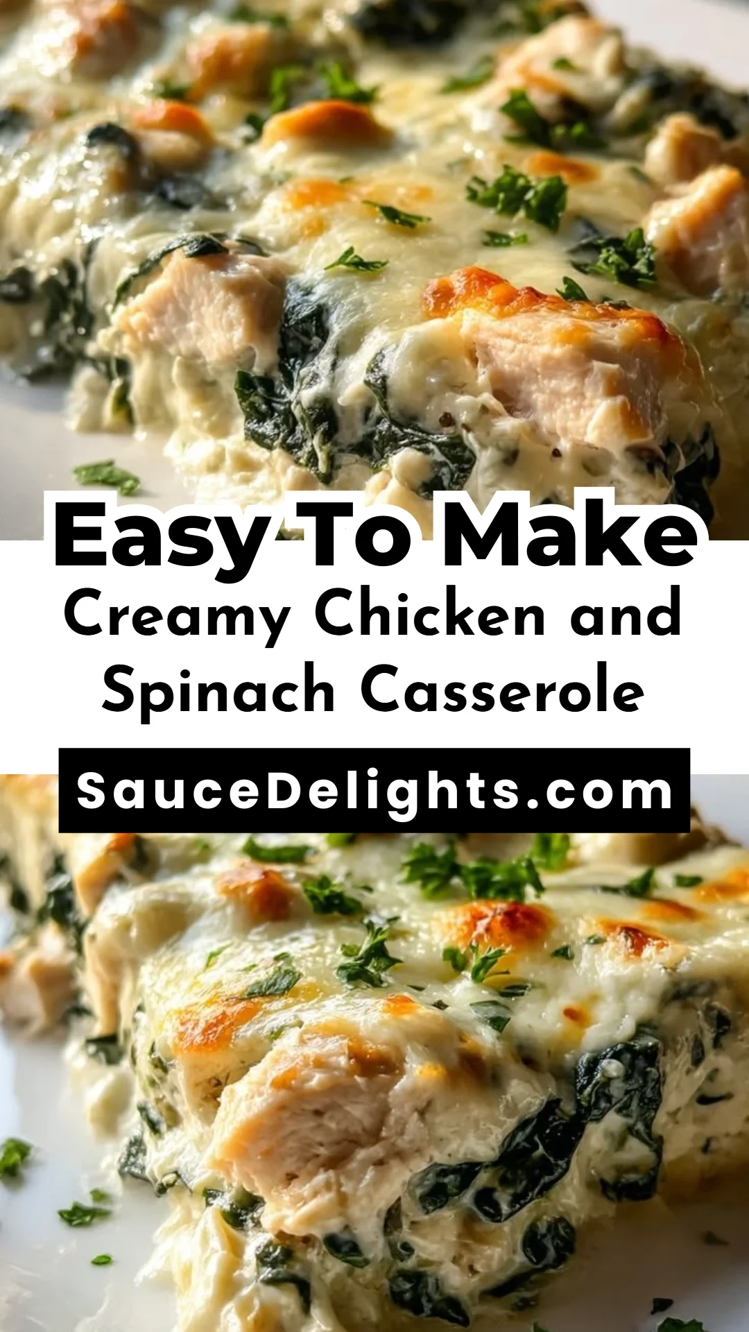 Creamy Chicken and Spinach Casserole