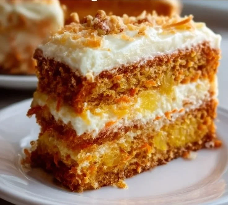 Hawaiian Carrot Pineapple Cake