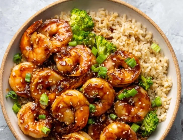 High-Protein Honey Garlic Shrimp