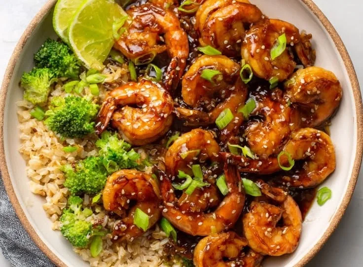 High-Protein Honey Garlic Shrimp