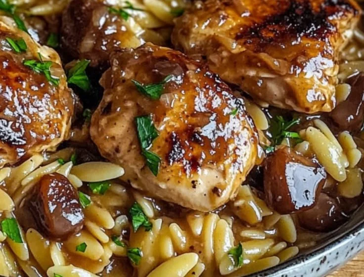 Marsala Chicken Orzo