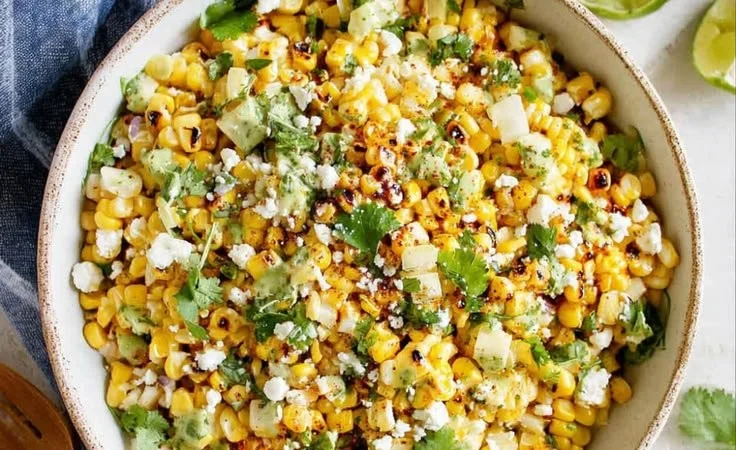 Vibrant and flavorful Mexican Corn Salad with fresh ingredients.