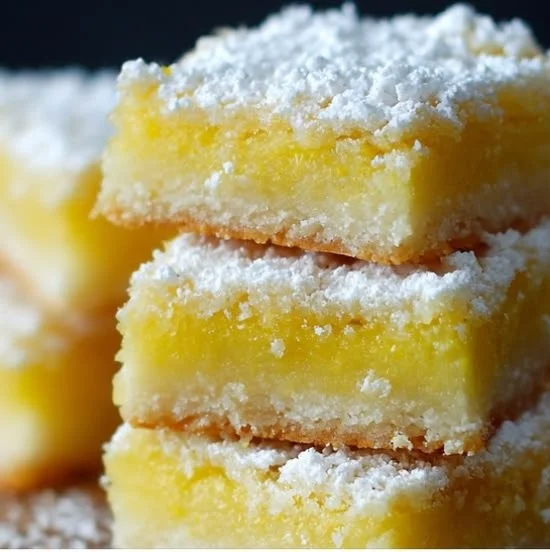 Delicious Meyer lemon bars with a golden crust and vibrant yellow filling